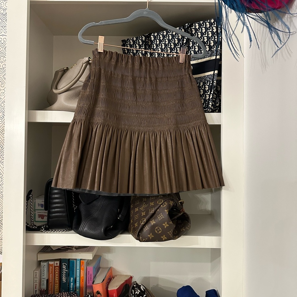 Cute pleather skirt